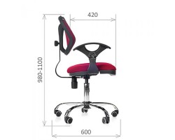 Кресло компьютерное CHAIRMAN 380 синее-foto2