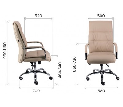 Кресло руководителя Everprof Bond TM Экокожа Черный