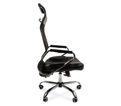 Кресло для руководителя CHAIRMAN 700 черное, сетчатый акрил