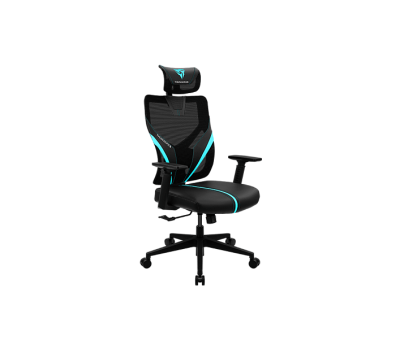 Кресло компьютерное игровое ThunderX3 YAMA1 Black-Cyan