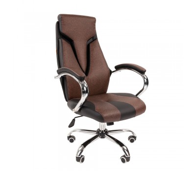 Кресло руководителя CHAIRMAN 901 черно/коричневое