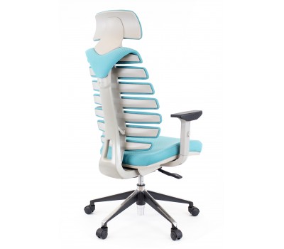Кресло офисное  Everprof Ergo Grey ткань бирюзовый
