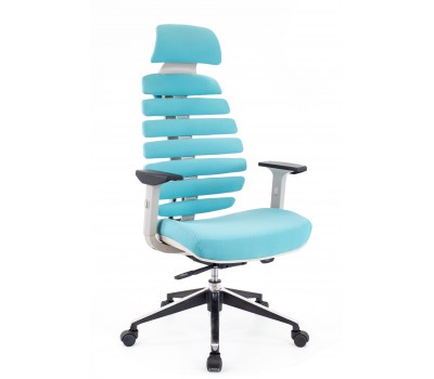 Кресло офисное  Everprof Ergo Grey ткань бирюзовый