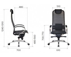 Компьютерное кресло Everprof Deco Сетка Черный для руководителя-foto5