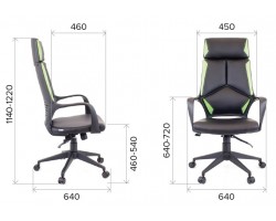 Кресло руководителя Everprof Trio Black T ткань черный-foto4