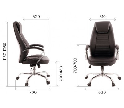 Кресло руководителя Everprof Era TM Экокожа Черный