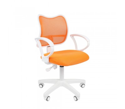 Кресло офисное CHAIRMAN 450 LT White оранжевое