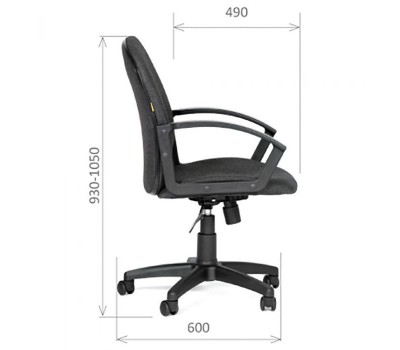 Кресло для сотрудника CHAIRMAN CH 681 серое