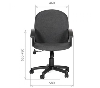 Кресло для сотрудника CHAIRMAN CH 681 черное