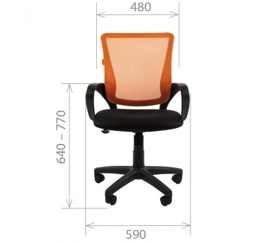 Кресло офисное CHAIRMAN CH 969 красное