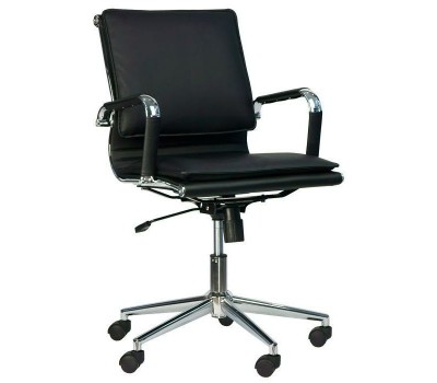 Кресло для персонала Everprof Nerey LB T экокожа черный