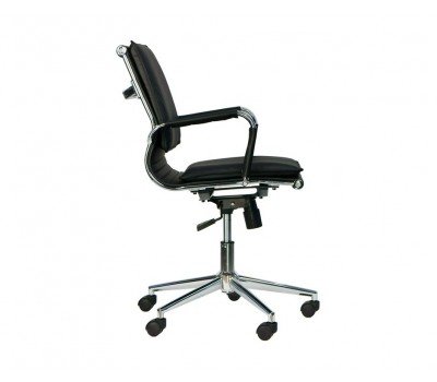 Кресло для персонала Everprof Nerey LB T экокожа черный