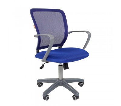 Кресло офисное CHAIRMAN 698 grey синий