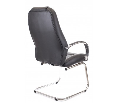 Кресло для посетителей Everprof Drift Full CF Экокожа Черный