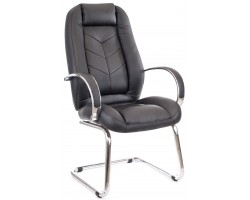 Кресло для посетителей Everprof Drift Full CF Экокожа Черный Кресло для посетителей Everprof Drift Full CF Экокожа Черный