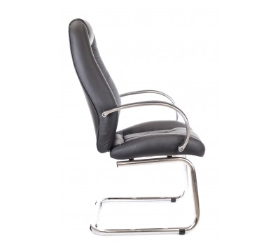 Кресло для посетителей Everprof Drift Full CF Экокожа Черный