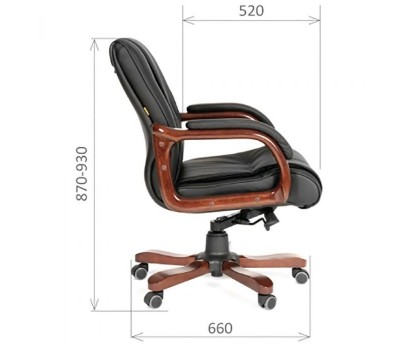 Кресло для руководителя CHAIRMAN 653 M черное