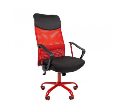 Кресло для руководителя CHAIRMAN 610 Cmet, красное