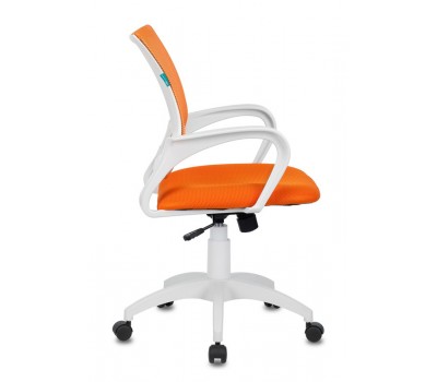 Кресло Бюрократ CH-W695N оранжевый TW-38-3 TW-96-1 сетка/ткань крестовина пластик пластик белый