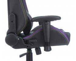 Кресло игровое Zombie HERO JOKER PRO черный/фиолетовый эко.кожа с подголов. крестовина пластик-foto10