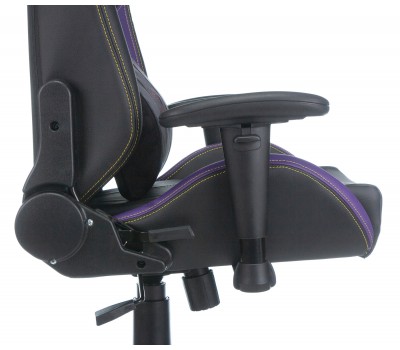 Кресло игровое Zombie HERO JOKER PRO черный/фиолетовый эко.кожа с подголов. крестовина пластик