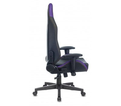 Кресло игровое Zombie HERO JOKER PRO черный/фиолетовый эко.кожа с подголов. крестовина пластик