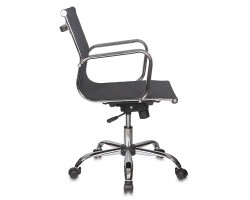 Кресло руководителя Бюрократ CH-993-Low черный M01 сетка низк.спин. крестовина металл хром-foto3