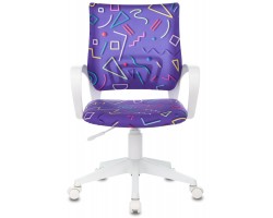 Кресло детское Бюрократ KD-W4 фиолетовый Sticks 08 крестовина пластик белый пластик белый-foto2