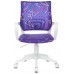 Кресло детское Бюрократ KD-W4 фиолетовый Sticks 08 крестовина пластик белый пластик белый