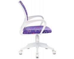 Кресло детское Бюрократ KD-W4 фиолетовый Sticks 08 крестовина пластик белый пластик белый-foto3