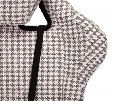 Кресло игровое Zombie VIKING LOFT серый Morris-1 гусин.лапка с подголов. крестовина металл