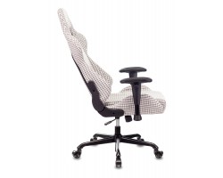 Кресло игровое Zombie VIKING LOFT серый Morris-1 гусин.лапка с подголов. крестовина металл-foto16