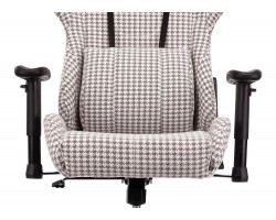 Кресло игровое Zombie VIKING LOFT серый Morris-1 гусин.лапка с подголов. крестовина металл-foto6