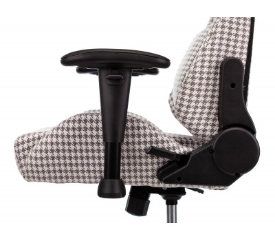 Кресло игровое Zombie VIKING LOFT серый Morris-1 гусин.лапка с подголов. крестовина металл