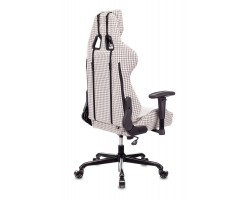 Кресло игровое Zombie VIKING LOFT серый Morris-1 гусин.лапка с подголов. крестовина металл-foto4