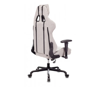 Кресло игровое Zombie VIKING LOFT серый Morris-1 гусин.лапка с подголов. крестовина металл