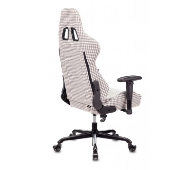 Кресло игровое Zombie VIKING LOFT серый Morris-1 гусин.лапка с подголов. крестовина металл