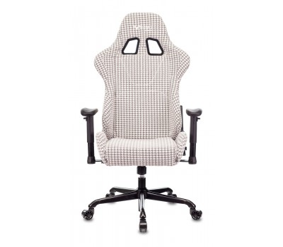 Кресло игровое Zombie VIKING LOFT серый Morris-1 гусин.лапка с подголов. крестовина металл