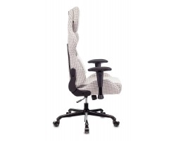 Кресло игровое Zombie VIKING LOFT серый Morris-1 гусин.лапка с подголов. крестовина металл-foto3