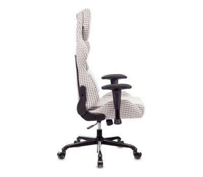 Кресло игровое Zombie VIKING LOFT серый Morris-1 гусин.лапка с подголов. крестовина металл