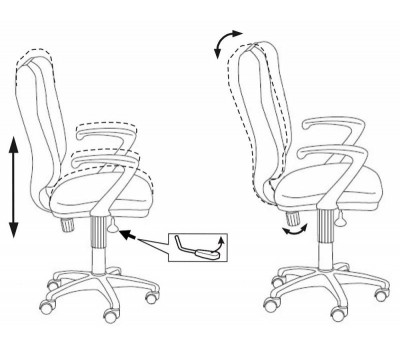 Кресло Бюрократ Ch-540AXSN серый 26-25 крестовина пластик