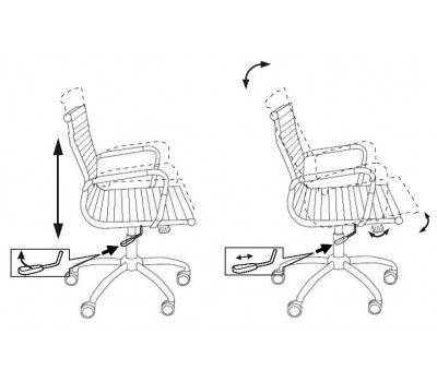 Кресло руководителя Бюрократ CH-883-LOW слоновая кость эко.кожа низк.спин. крестовина металл хром