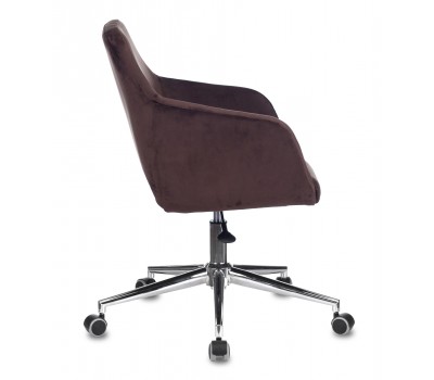 Кресло Бюрократ CH-380SL мокко Italia 6 крестовина металл хром