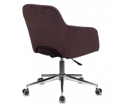 Кресло Бюрократ CH-380SL мокко Italia 6 крестовина металл хром