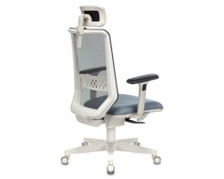 Кресло руководителя Бюрократ EXPERT серый сиденье голубой 38-405 сетка/ткань с подголов. крестовина пластик пластик белый-foto4