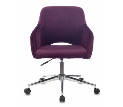 Кресло Бюрократ CH-380SL сливовый Italia 23 крестовина металл хром