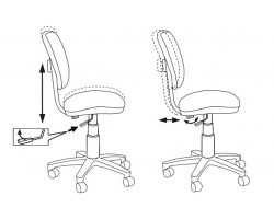 Кресло детское Бюрократ CH-W204NX серый 15-48 крестовина пластик пластик белый-foto7