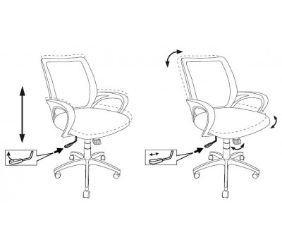 Кресло Бюрократ CH-695N красный TW-35N сиденье черный TW-11 сетка/ткань крестовина пластик