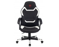 Кресло игровое Zombie 10 черный/белый текстиль/эко.кожа крестовина пластик-foto2