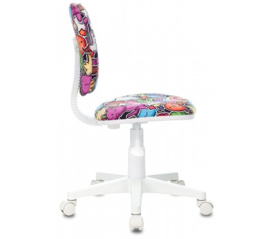 Кресло детское Бюрократ CH-W204NX мультиколор маскарад крестовина пластик пластик белый